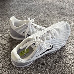 Nike White and Gray Athletic Shoes